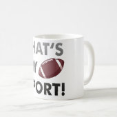 Football - thats's my sport! american football コーヒーマグカップ (正面右)