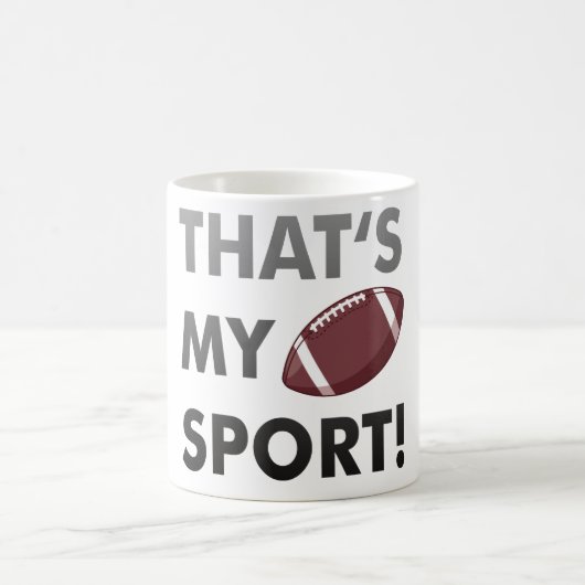 Football - thats's my sport! american football コーヒーマグカップ (中央)