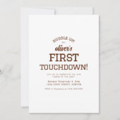 Football Theme Birthday Party Invitation  招待状 (正面)