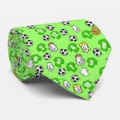 Football Theme with Green Shirts ネクタイ (ロール)