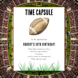 Football Time Capsule 1st birthday  ポスター
