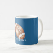 Football Touchdown コーヒーマグカップ (正面右)