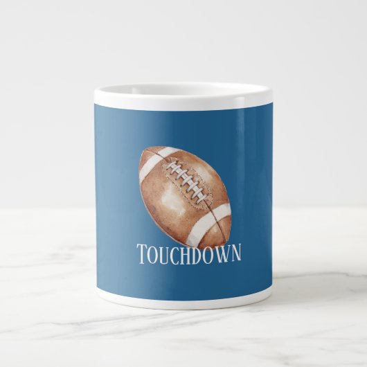 Football Touchdown ジャンボコーヒーマグカップ (正面)