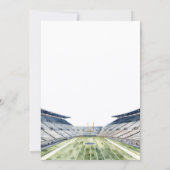 Football Touchdown Birthday 招待状 (裏面)