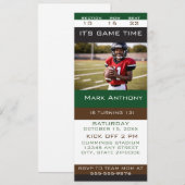 Football VIP Ticket Birthday Party Invite 招待状 (正面/裏面)