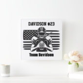 Football Wall Clock スクエア壁時計 (ホーム)