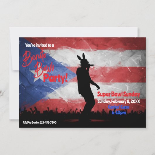 Football Watch Party Invitation 招待状 (正面)