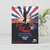 Football Watch Party Invitation 招待状 (スタンド正面)