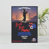 Football Watch Party Invitation 招待状 (スタンド正面)