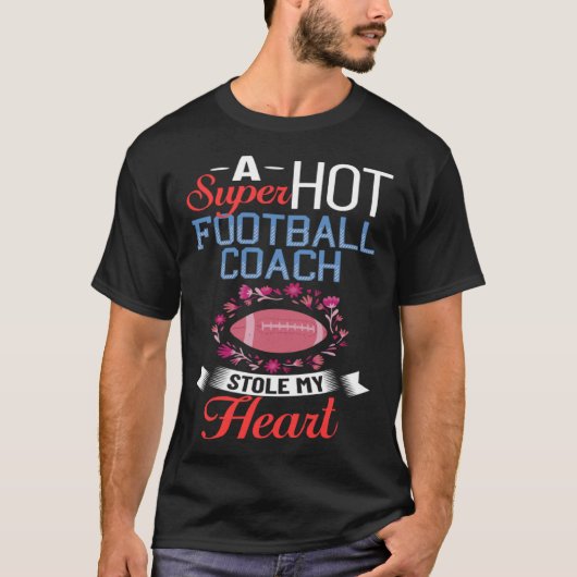 Football Wife Girlfriend Quotes Game Coach Player  Tシャツ (正面)