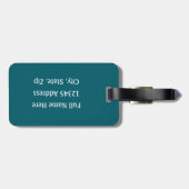 Football - with Football & Helmet personalize ラゲッジタグ (裏面横)