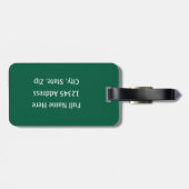 Football - with Football & Helmet personalize ラゲッジタグ (裏面横)