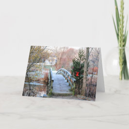 Footbridge over Jenney Pond 120522 サンキューカード