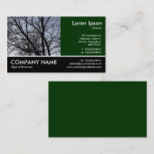 Footed Photo – シルエットされた枝 名刺 (正面/裏面)