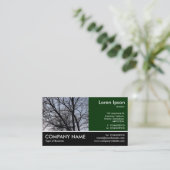 Footed Photo – シルエットされた枝 名刺 (スタンド正面)