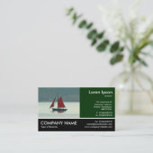 Footed Photo -ヴィンテージセーリングヨット 名刺 (スタンド正面)