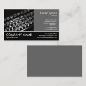 Footed Photo - 60pc Gray -ヴィンテージタイプライター 名刺 (正面/裏面)