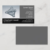 Footed Photo - 60pc Gray – 接続球体 名刺 (正面/裏面)