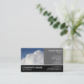 Footed Photo - 60pc Gray - Cumulus Cloud 名刺 (スタンド正面)