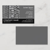 Footed Photo - 60pc Gray - Office Block 名刺 (正面/裏面)