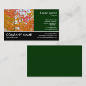 Footed Photo - Dk Green -紅葉 名刺 (正面/裏面)