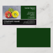 Footed Photo - Dk Green - Peppers (絵画s) 名刺 (正面/裏面)