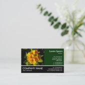 Footed Photo - Dk Green - Primroses 名刺 (スタンド正面)