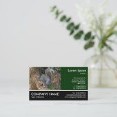 Footed Photo - Gray Squirrel名刺 名刺 (スタンド正面)