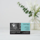 Footed Photo - Lt Blue Green - In the Woods 名刺 (スタンド正面)