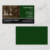 Footed Photo - Woods - Sepia toned 名刺 (正面/裏面)