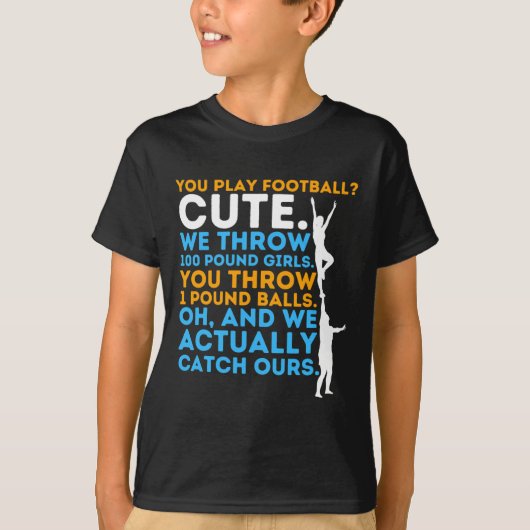 Footll Cute - チアリーダー チアリーディング 応援 コンペ Tシャツ (正面)