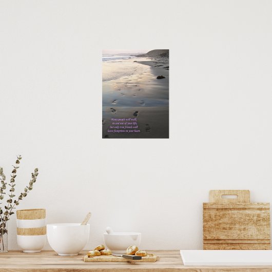 Footprints ポスター (キッチン)