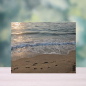 Footprints in the Sand アクリルサイン (ニュートラル)