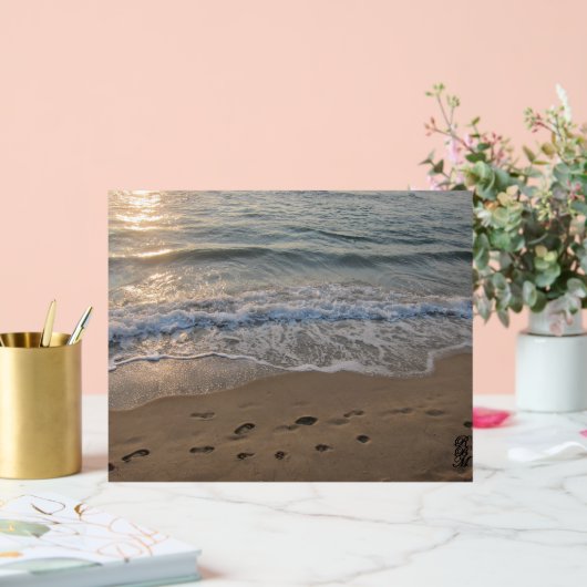 Footprints in the Sand アクリルサイン (ウェディング)