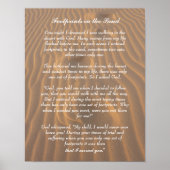 Footprints in the Sand Inspirational Poem ポスター (正面)