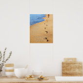Footprints in the Sand Poem ポスター (キッチン)