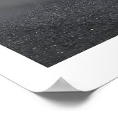 Footsteps in Sand Fine Art Print Black and White ポスター (角)