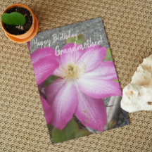 for祖母ピンククレマティスフローラ誕生日