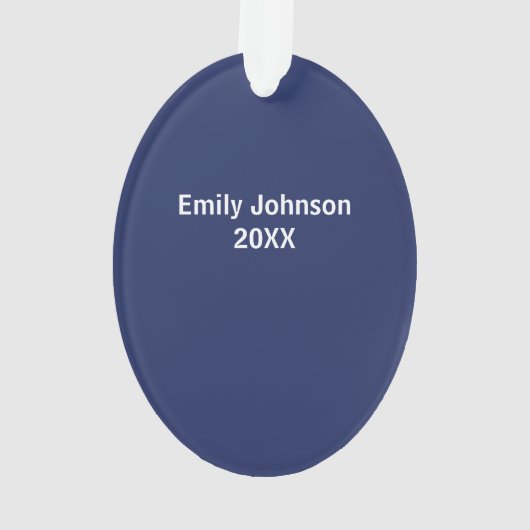 FOR美容師クリスマスツリーのカスタマイズ可能な名前 オーナメント (裏面)