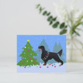 For飾のGordon Setterの木 ポストカード (スタンド正面)