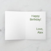 For おもしろい Him St. Patrick's Day誕生日 カード (内部)