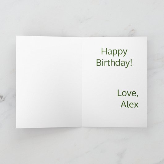 For おもしろい Him St. Patrick's Day誕生日 カード (内部)