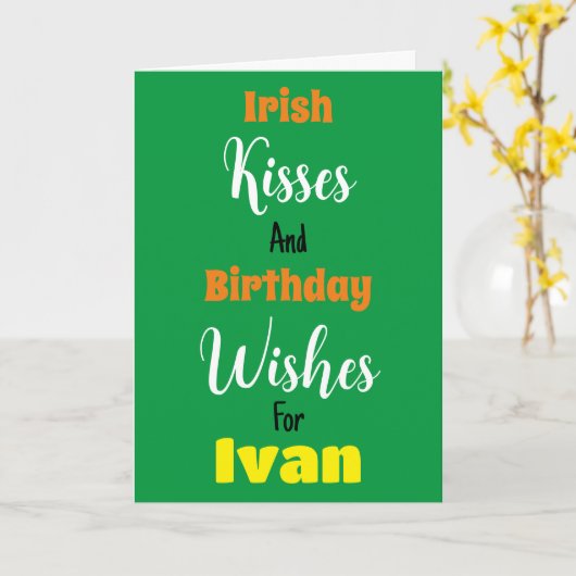 For おもしろい Him St. Patrick's Day誕生日 カード (黄色い花)