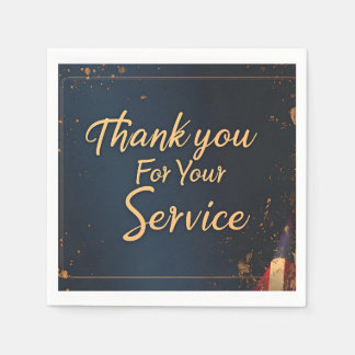 For サンキュー Your Service Paper Napkin スタンダードカクテルナプキン