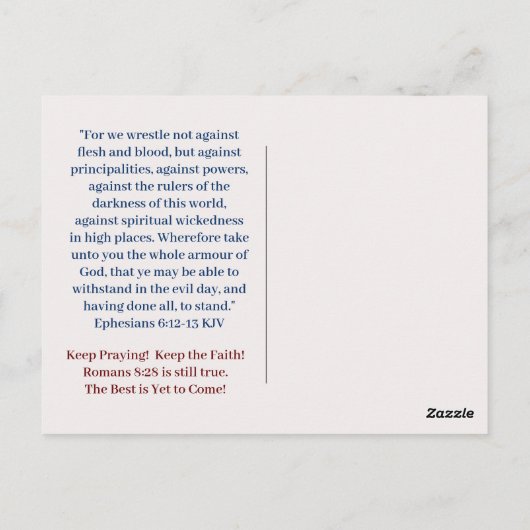 FOR 祈 AMERICAポストカード ポストカード (裏面)