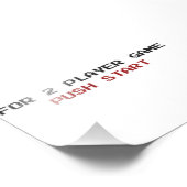 For 2 Playerゲームのプッシュスタート フォトプリント (角)