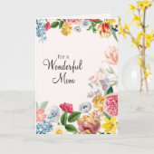 For a Wonderful Momソフトチューリップ春花模様 カード (黄色い花)