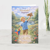 For a Wonderful Nephew Birthday Card カード (正面)