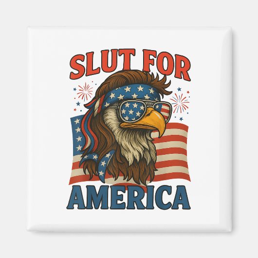 For America 4th Of July Patriotic  マグネット (正面)