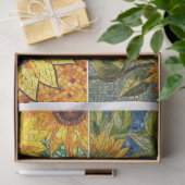 For Artists and Crafters Mosaic Sunflower Texture 薄葉紙 (ギフト)